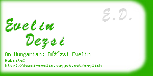 evelin dezsi business card